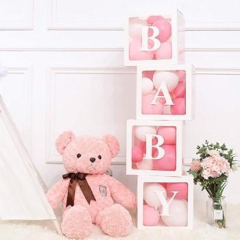 Cubes décoratifs Baby avec lettres