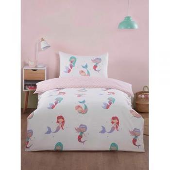 Tiny Tides Little Mermaid Dual‑Side Duvet Set