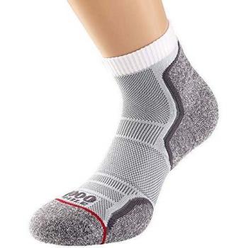 2 Pair White Run Anklet Socks Unisex
