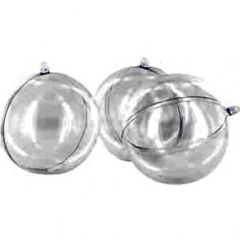 Boule plastique transparente 14 cm