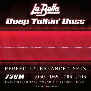 La Bella 750N Black Nylon Tape Wound Black Nylon