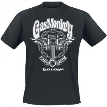 Gas Monkey Garage Big Piston T-Shirt Herren schwarz S bis XXL 100% Baumwolle