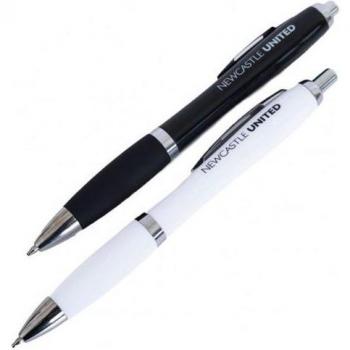 Newcastle United FC Klicken Sie auf Stift (2er Pack) – Einheitsgröße, Schwarz & Weiß