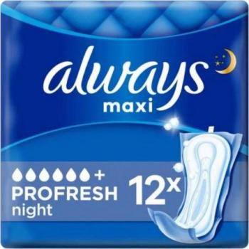 Always Serviettes hygiéniques PROFRESH Maxi Nuit Ultra Confort x12