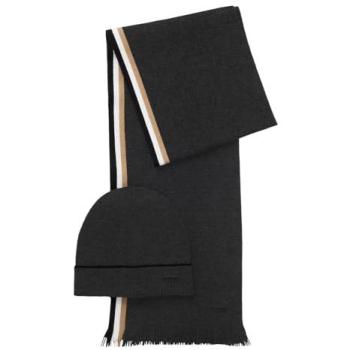 Bonnet Tricoté BOSS Gris Foncé – Set Medium Grey 325657