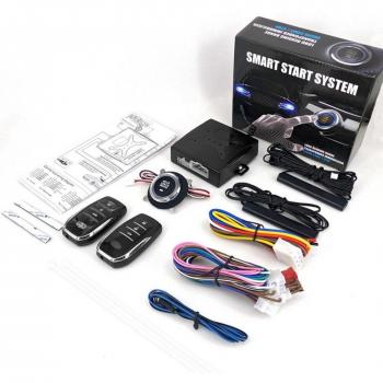 Sistema de seguridad para coche con botón de encendido y alarma remota