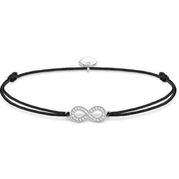 Accesorio de Banda de Dedo Thomas Sabo Símbolo Infinito Plata 925 Mujeres, Tono Negro LS003-401-11-L20v