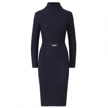Apart Midikleid (Gürtel) – Blau, 36 kg