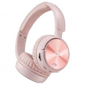 Cuffie Bluetooth 4.2 Swissten Rosa con fascia regolabile e radio FM