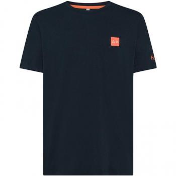 Sun68 Shirt Logo Fluorescent Navy 2XL
