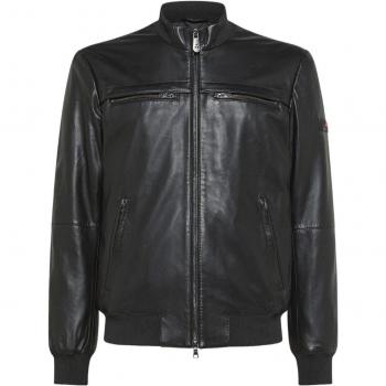 Soft Nappa Leather Men's Black Biker Jacket
