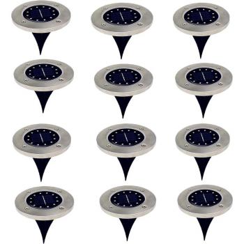 Wasserdichte Solar-Gartenlichter mit 12 LEDs zum Eingraben