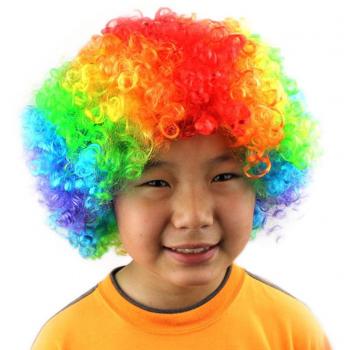 Perruque de fête clownesque pour enfants