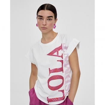 Camiseta de Mujer Lola Casademunt Con Estampado Frontal