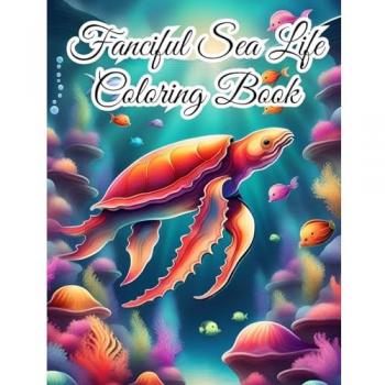 Fanciful Sea Life Coloring Book: Ocean Wildlife Designs with Whales, Dolphins, Turtles, Fish For Relaxation