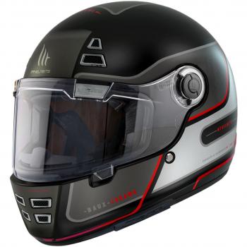 MT Helmets FF119 Casco de Moto Jarama Baux Azul Talla L