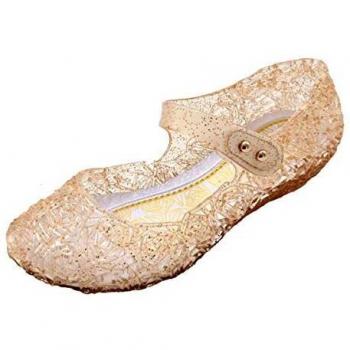 Fantasia de fiesta de cumpleaños: sandalias de vestido de oro con tacón