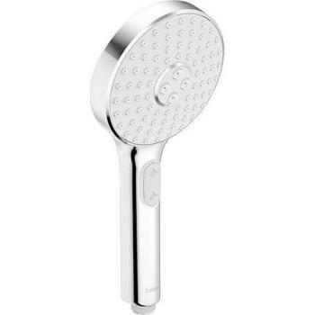Doccetta a mano 120, 3 getti, grigio chiaro/cromo 84330100