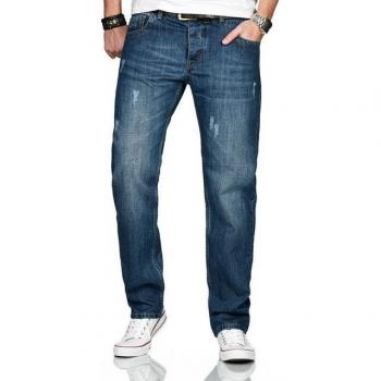Alessandro Salvarini Herrengeschmeidigkeitsjeans Carlo – 30/30 Straight Cut