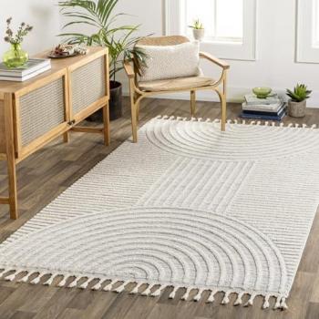Grey & Ivory Matilda Scandinavian Rug, 1.6m x 2.15m
