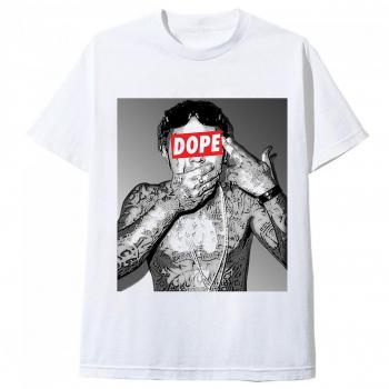 T-shirt RockShark Dope Lil Wayne Blanc XL