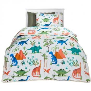 Dino Coverless Duvet and Pillowcase Set