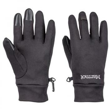 Guanti Power Stretch Connect da Marmot, Colore Nero, Taglia XS
