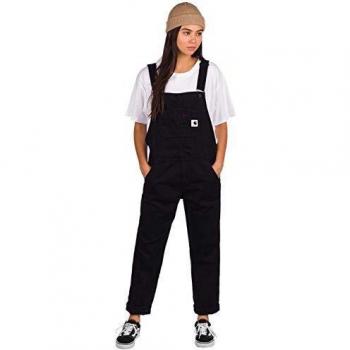 Carhartt WIP Women's Black Denim Bib Overalls