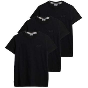 T-shirts Superdry Essential Logo (x3) en Noir Taille M