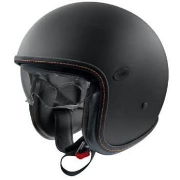 Casque Jet Premier Éclipse en Platine Noir