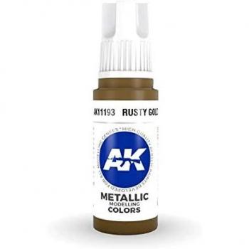 AK Interactive 17mL Rusty Gold Acrylic Paint
