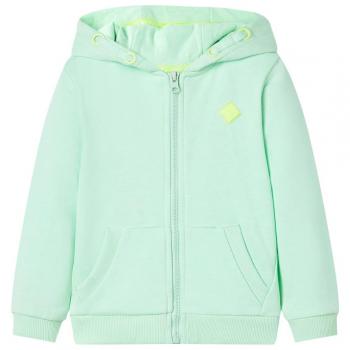 VidaXL Kinder Hoodie mit Reißverschluss Hellgrün 140
