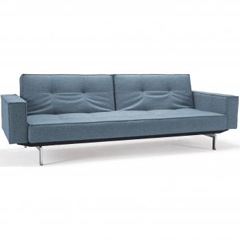 INNOVATION LIVING ™ Sofa »Splitback«, 3-Sitzer, stylisches Gästebett, blau