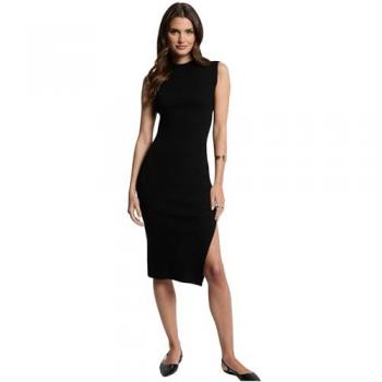 Morgan Strickkleid RMLISEA – Black Maxikleid – Schlanker Schnitt
