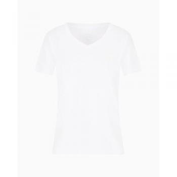 Armani Exchange XS Female V-Neck Cotton T-Shirt
