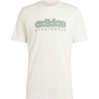 Camiseta de Manga Corta Adidas para hombre en color blanco
