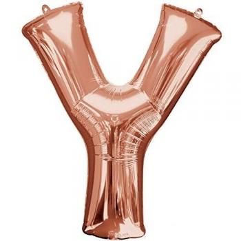 Amscan 3658801 Supershape Buchstabe Y Roségold