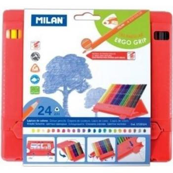 Milan Flexibox 24 Lápices De Colores Triangulares