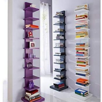 Holz-Bücherregal Pureday Zoey – Standfuß, 180 cm