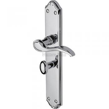 Verona 2-Pack Bathroom Door Handles with Polished Chrome Finish