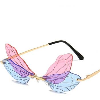Gafas de sol gradientes claros estilo vintage
