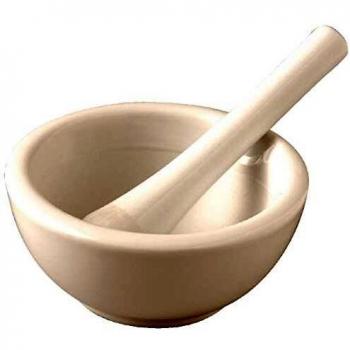 Vogue 150mm Porcelain Cooking Pestle and Mortar