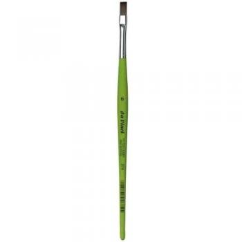 Da Vinci Hobbypinsel, flach, Größe 6, grüne Synthetik