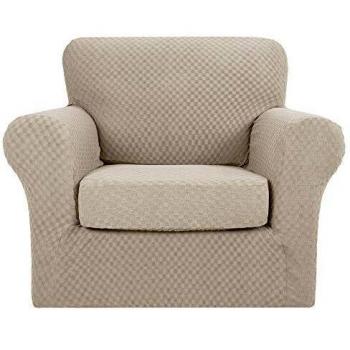 MAXIJIN 2 Piece Sofa Couch Protector Armchair Cover