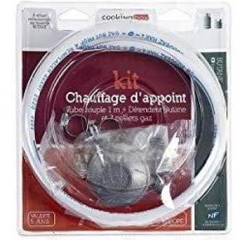 Pack chauffage d'appoint avec raccord tétine et tube souple