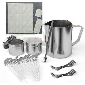 Complete Candle Making Kit with Pouring Pot and Wicks