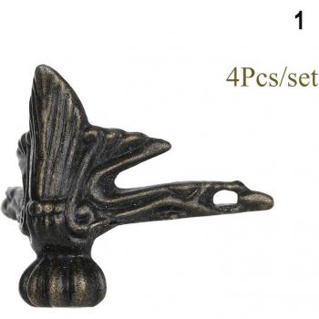 Antike Elefanten Schmucktruhen aus Bronze mit Holz und Füßen