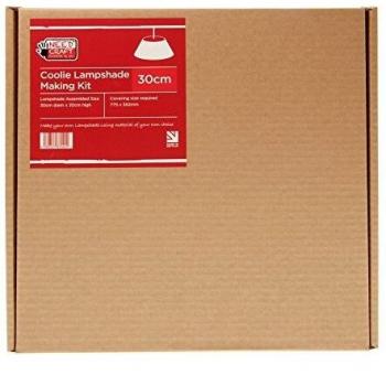 Needcraft 30 cm Table Lamp Shade Cover Kit – Fabric & Wallpaper Option