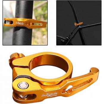 Abrazadera de tija de sillín, aleación, 31.8/34.9mm, para bicicletas de montaña y BMX