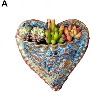 Heart-Shaped Hanging Succulent Holder
